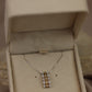 Interwoven necklace of light