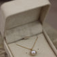 Pearl and diamond necklace