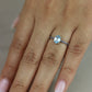 Aquamarine with sapphires