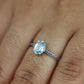 Aquamarine with sapphires