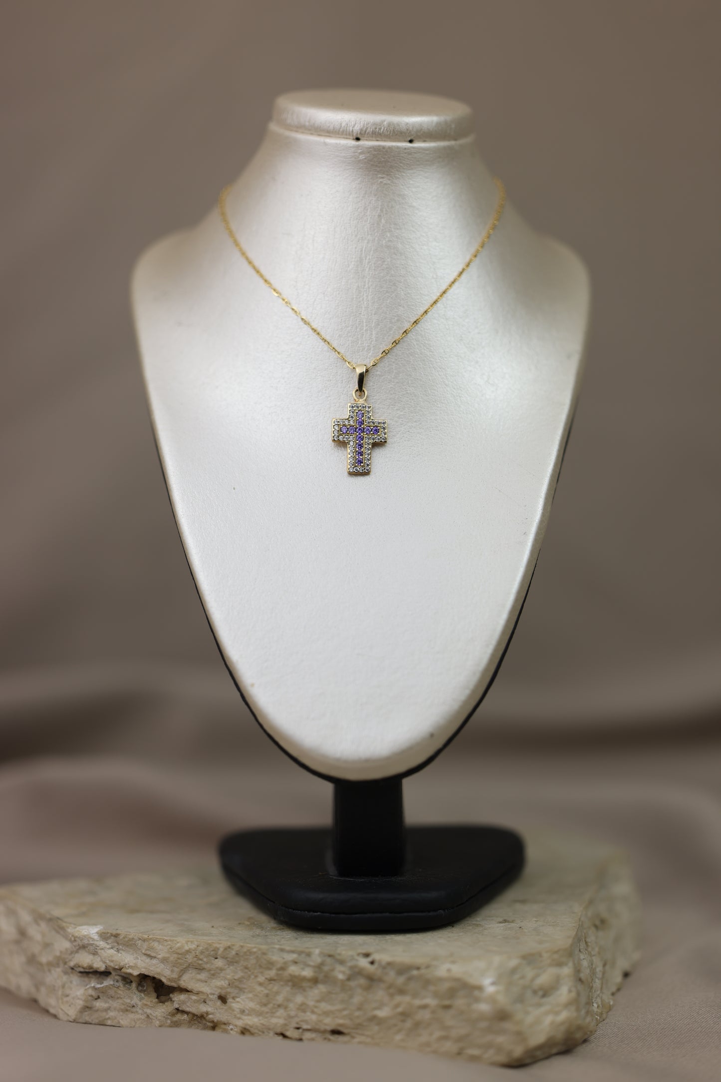 Cadena + dije de cruz #533