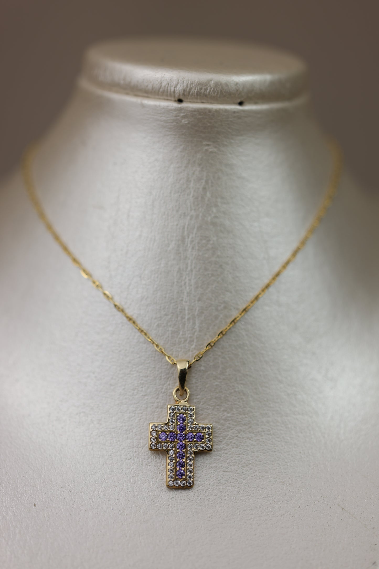 Cadena + dije de cruz #533