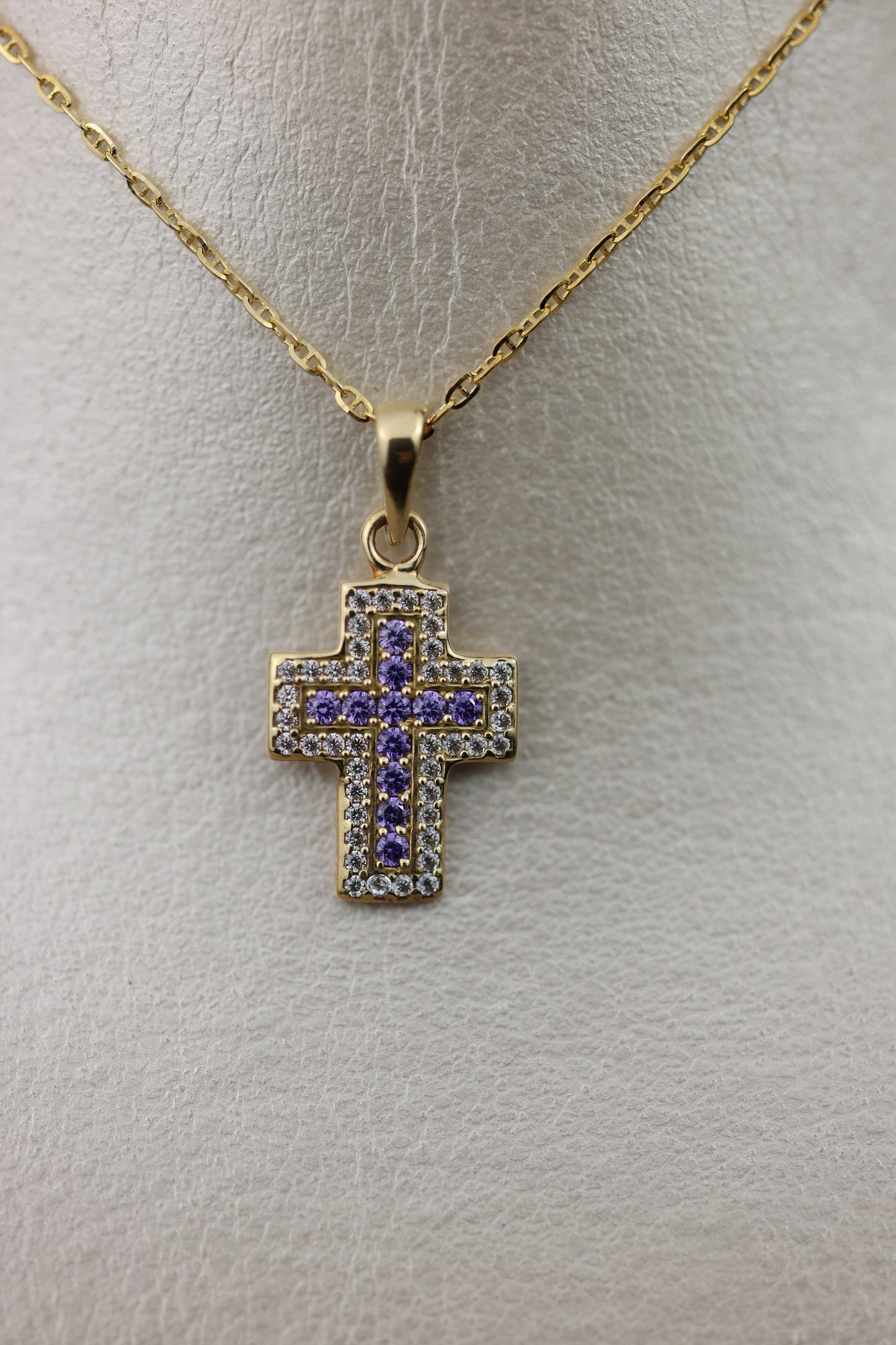 Cadena + dije de cruz #533