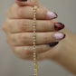 Pulsera de mini florecitas #538