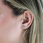 Diamond flower stud earrings