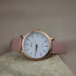 Reloj rosado pastel Q&Q #299