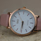 Reloj rosado pastel Q&Q #299
