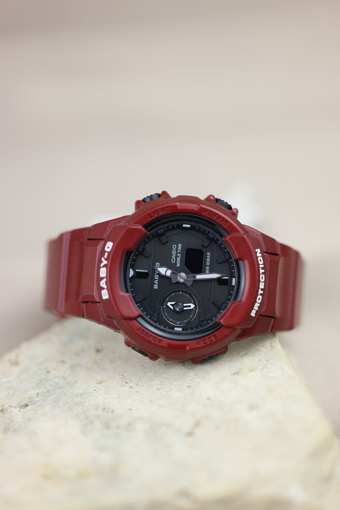 Reloj Baby-G rojo vino #298