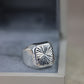 Anillo de caballero de plata #321