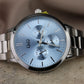 reloj Q&Q fondo celeste #327
