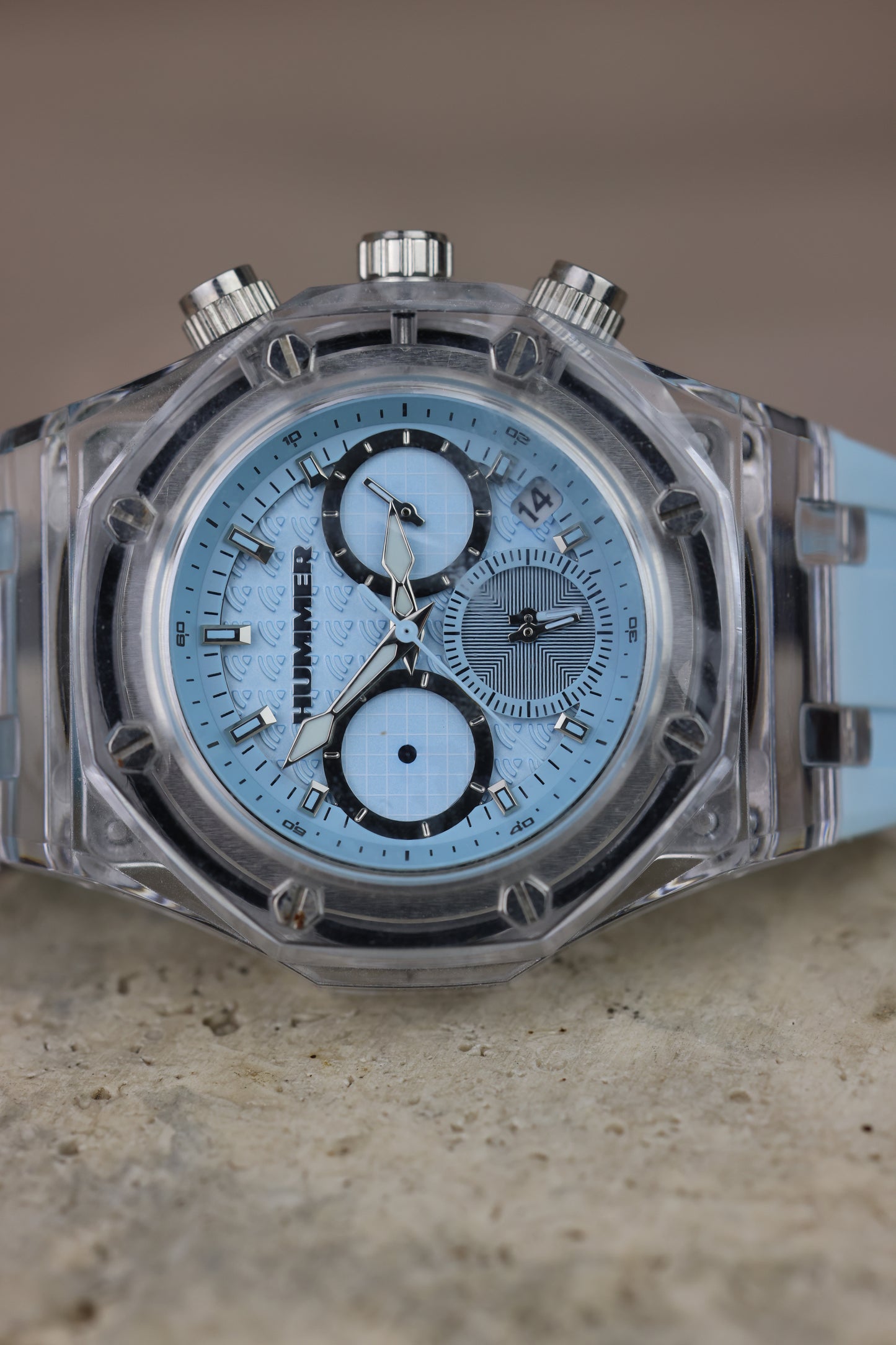 Reloj Hummer celeste #334