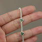 Pulsera ajustable corazones verde #342