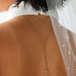 collar largo con dijes de corazones #531