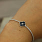 Pulsera de flor negra #360