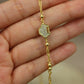 Pulsera de banada en oro 24k #362