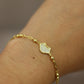 Pulsera de banada en oro 24k #362