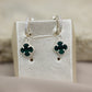 Aretes de florecita verde #372
