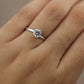 Anillo solitario 18k #373