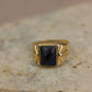 Anillo piedra azul #421