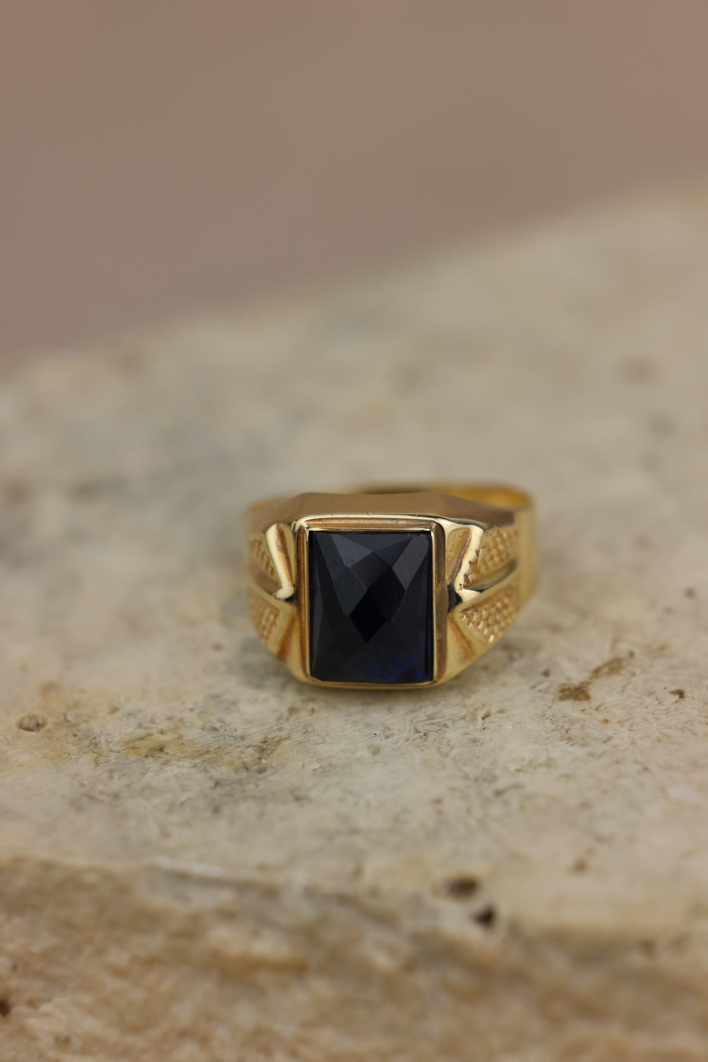 Anillo piedra azul #421