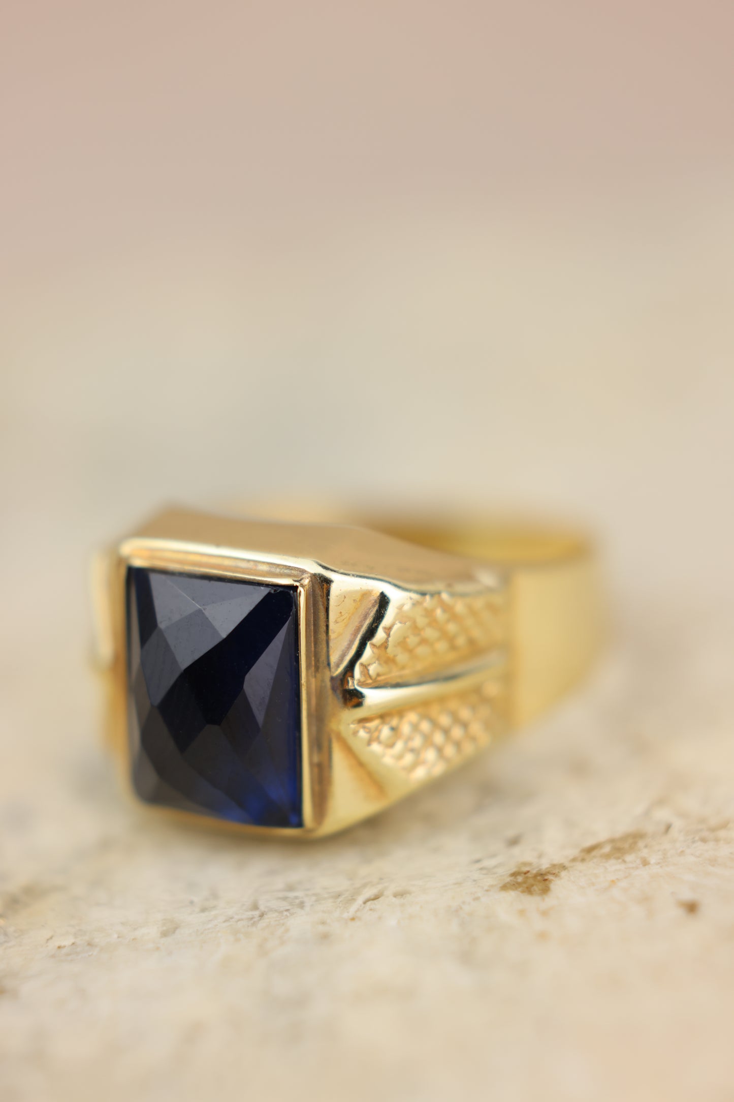 Anillo piedra azul #421