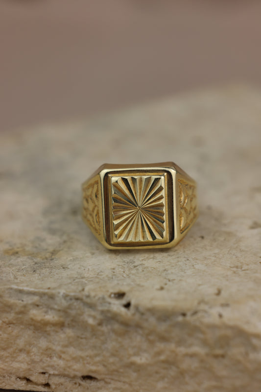 Anillo de caballero 10k #418