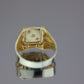 Anillo cuadrado con circones #422