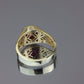 Anillo piedra roja #425