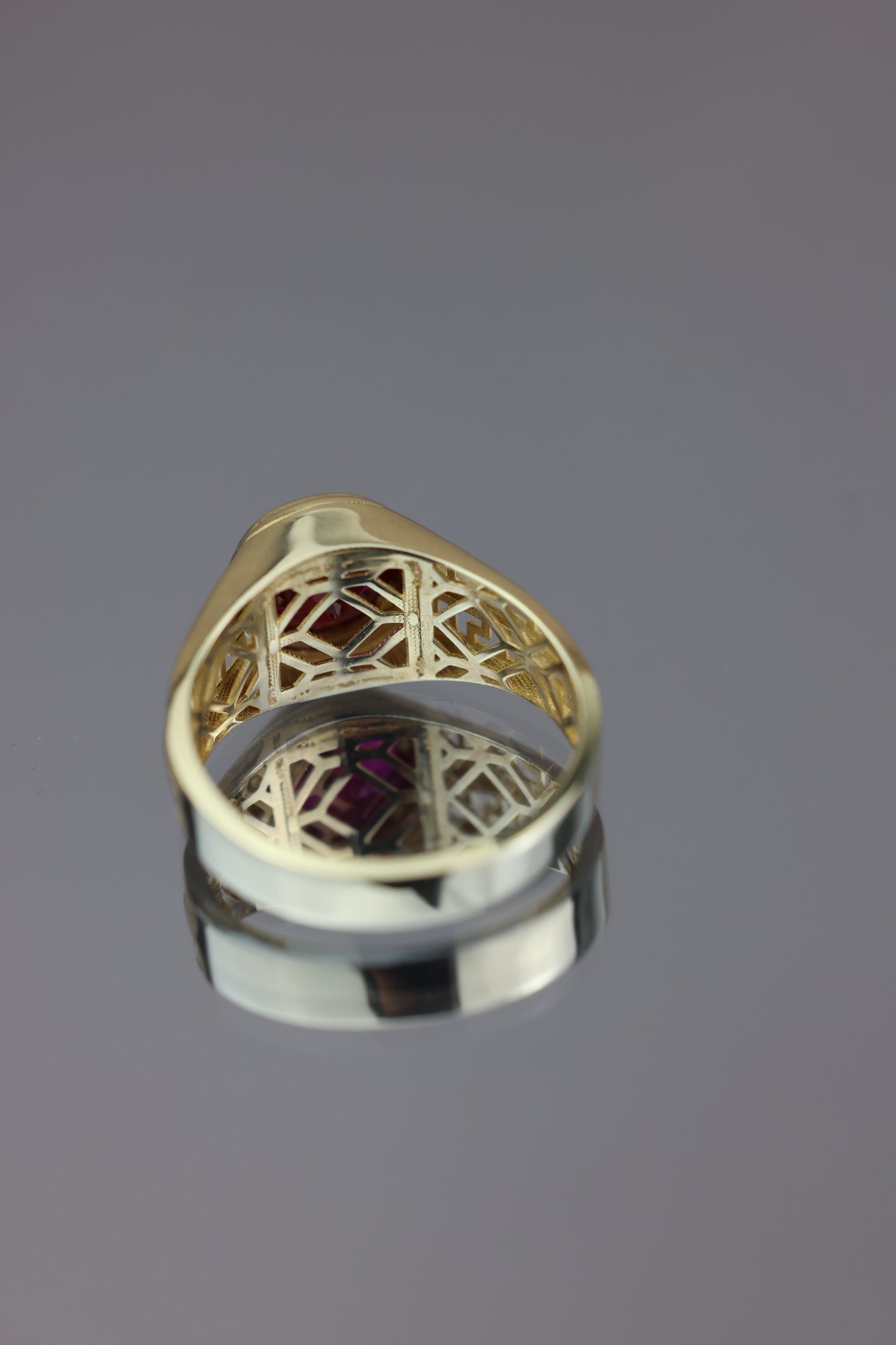 Anillo piedra roja #425