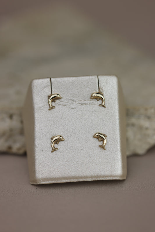 Aretes de bebe delfin #438