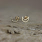 Aretes de bebe de media luna #440