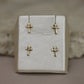 Aretes de bebe de crucezita #441