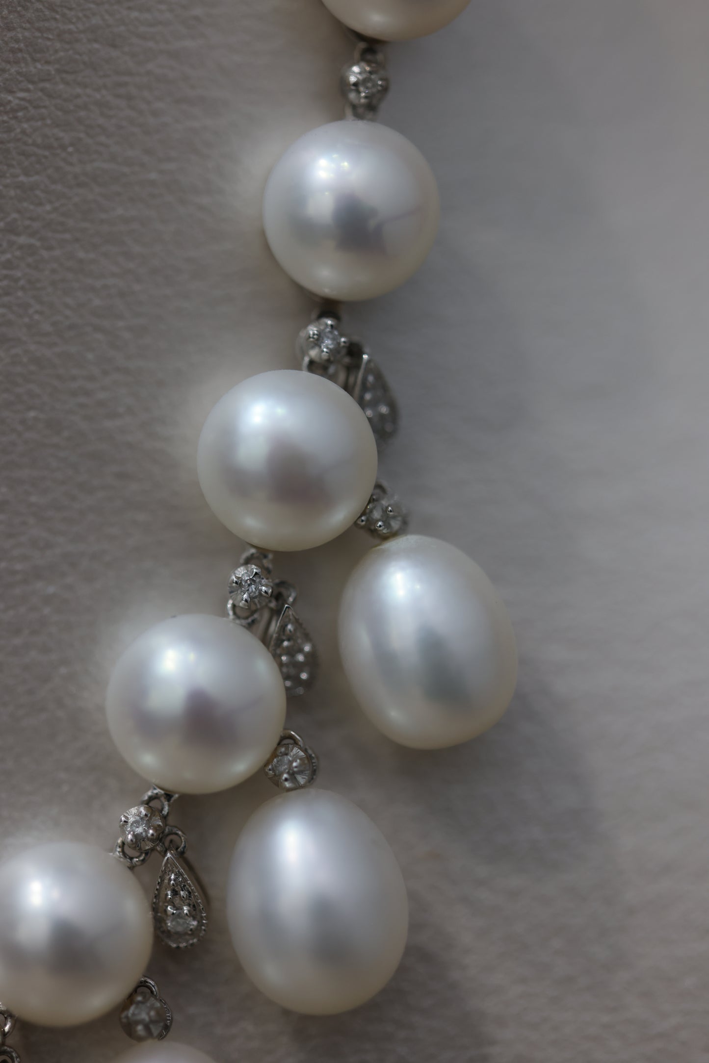 Collar de perlas con diamantes #50001