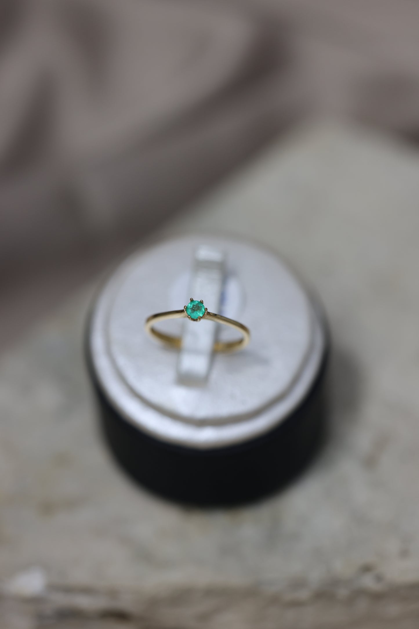 Emerald solitaire #A66