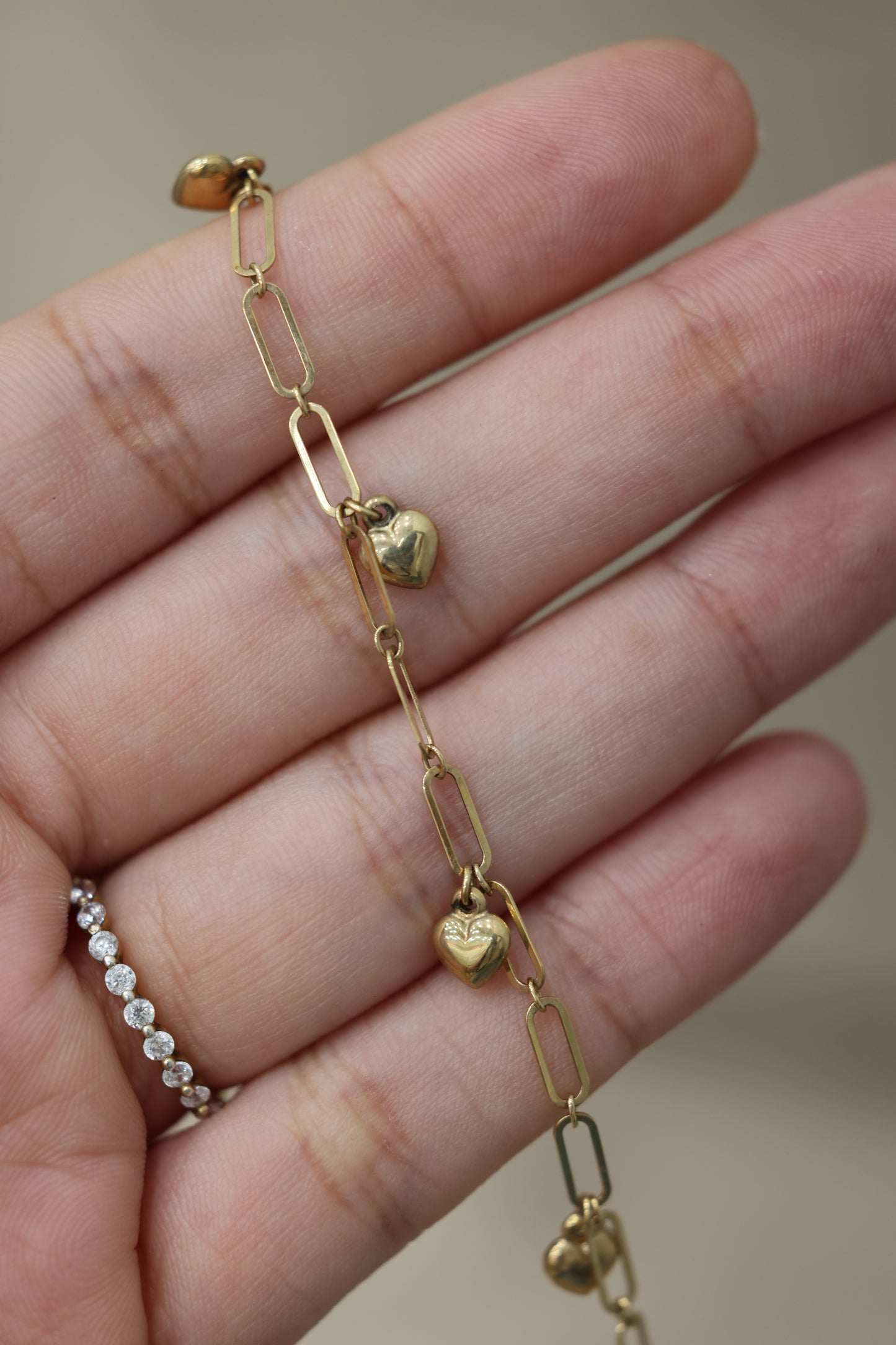 Pulsera de corazones #P1-24