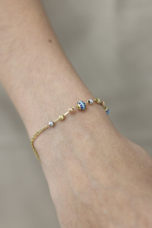Pulsera con con bolitas #P1-24