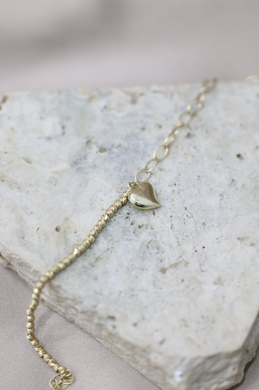 Pulsera mitad bolitas #P1-24