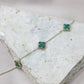 Pulsera flores verdes #P1-24