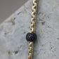 Pulsera bola de fuego negra #P1-24