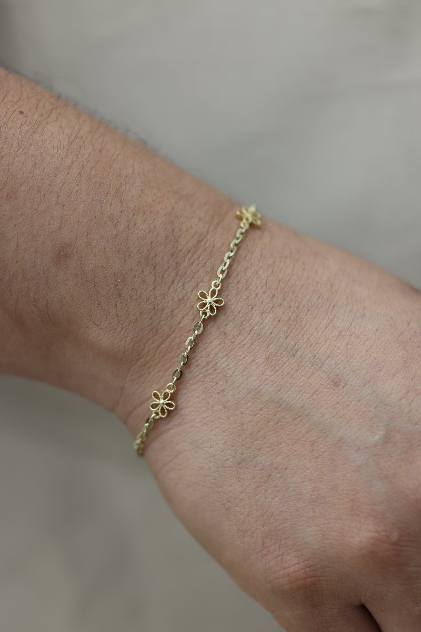 Pulsera 3 flores #P1-24