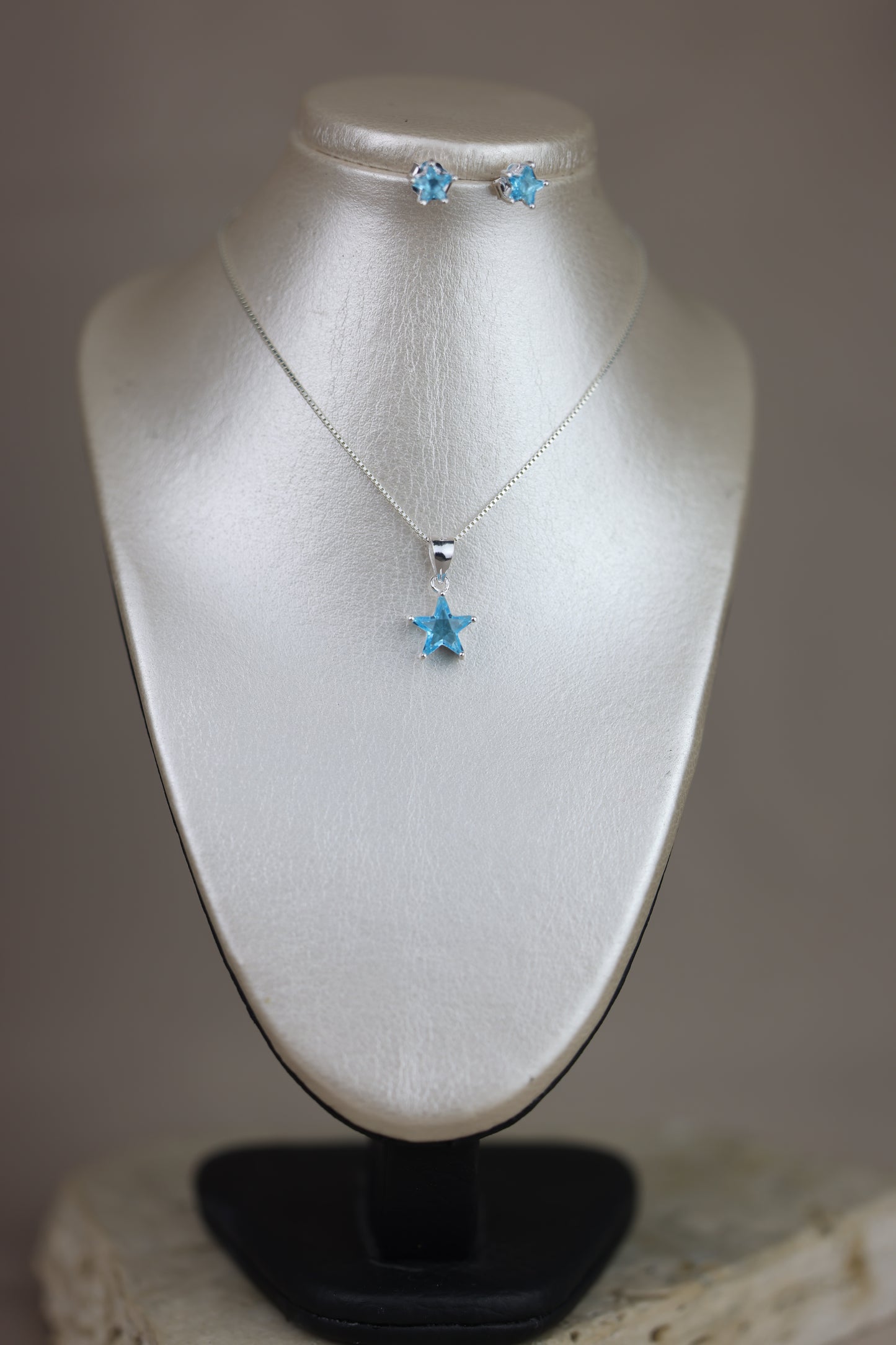 Juego de estrella aretes + dije #449|#453