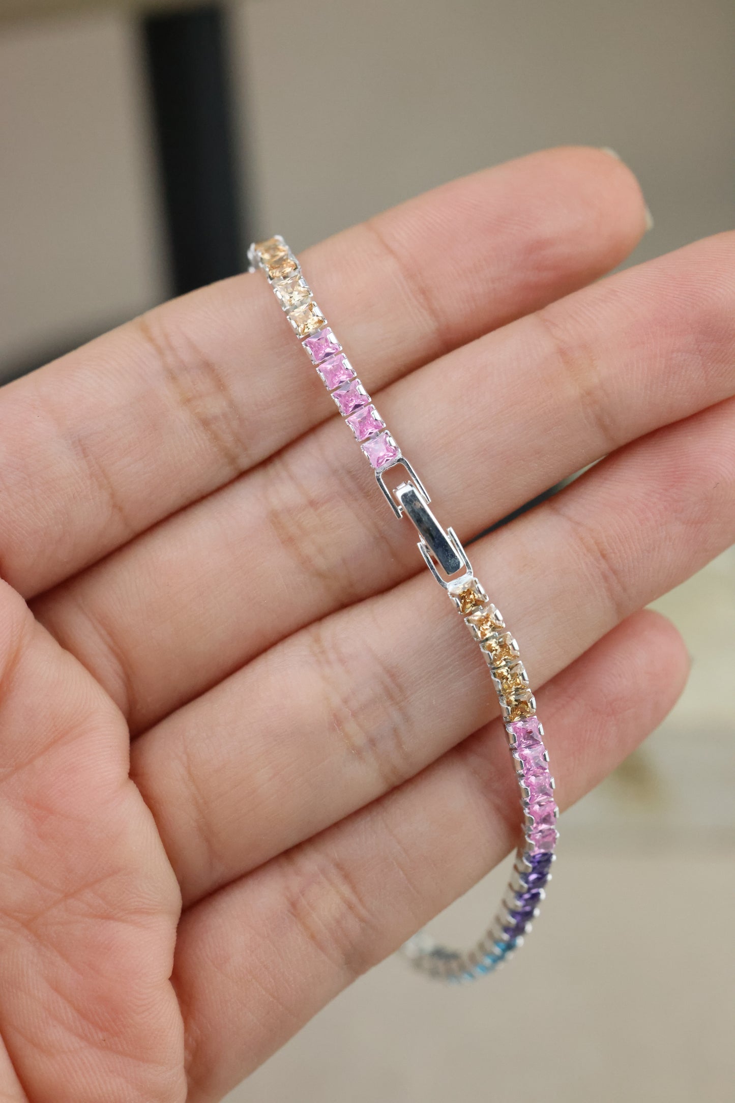 Pulsera tenis multicolor #464