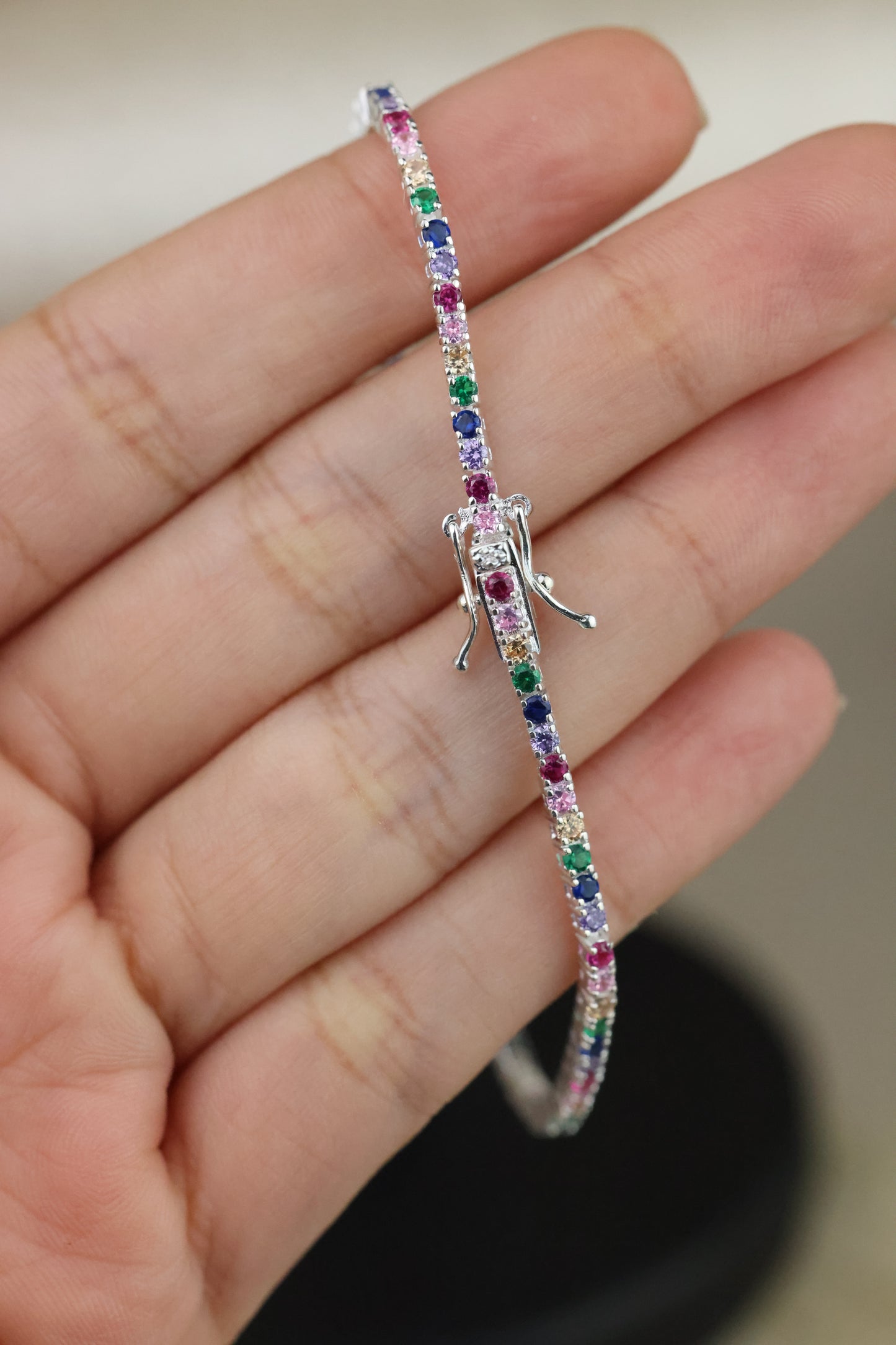 Pulsera tenis colorida #463
