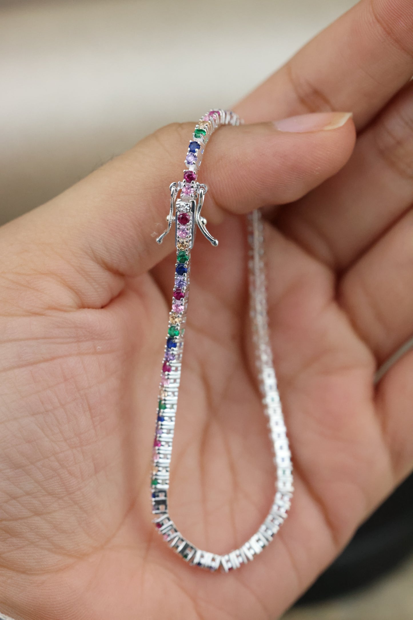 Pulsera tenis colorida #463