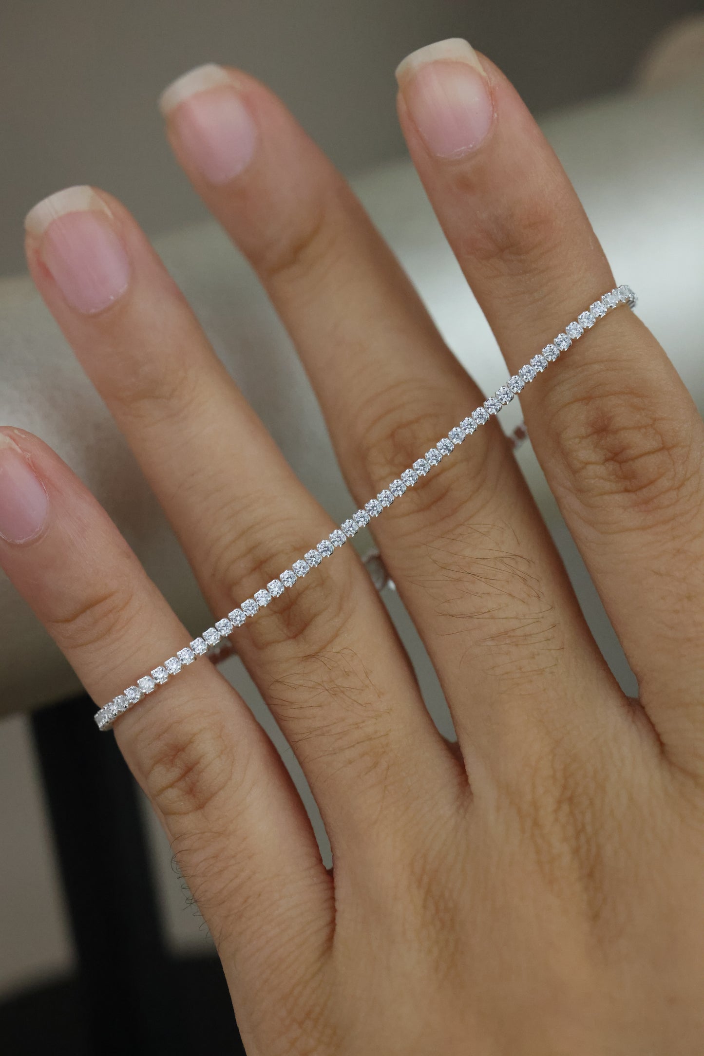 Pulsera tenis blanca #466