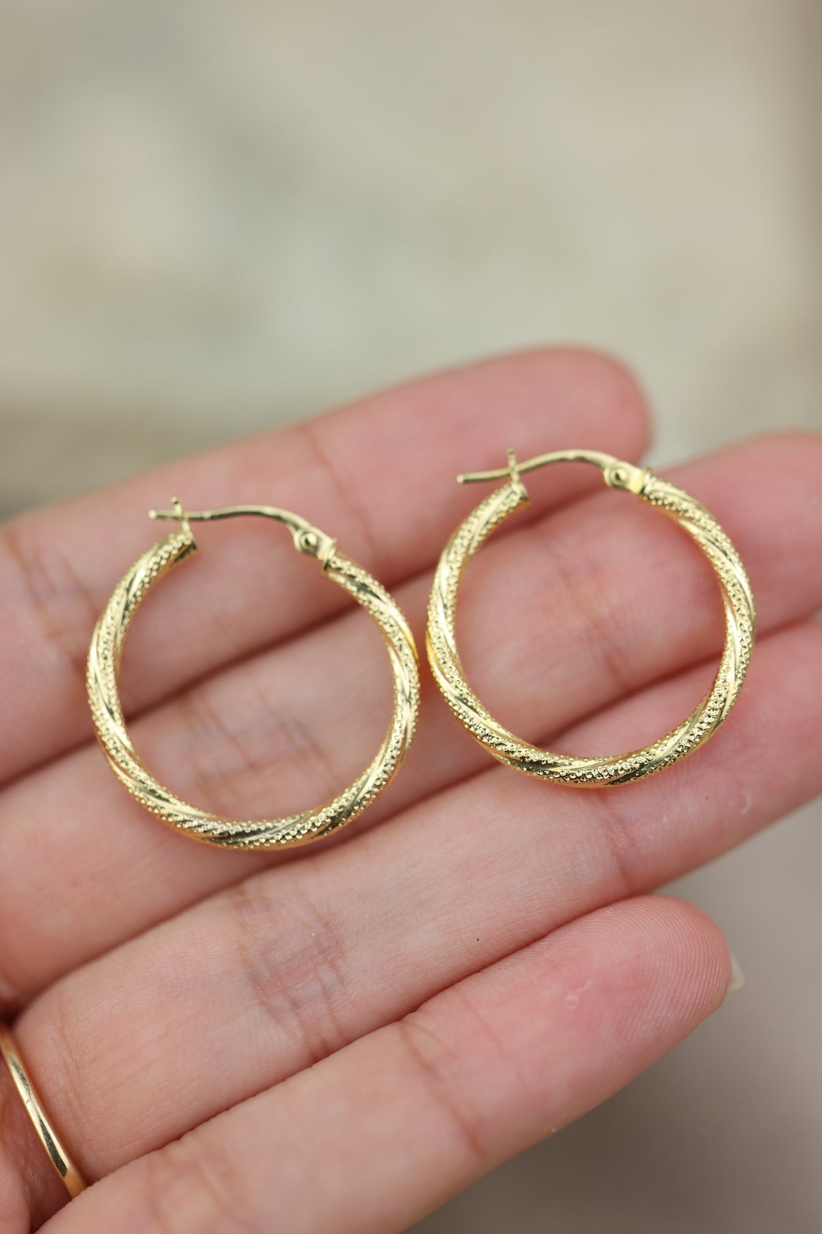 Argollas satinadas #P05