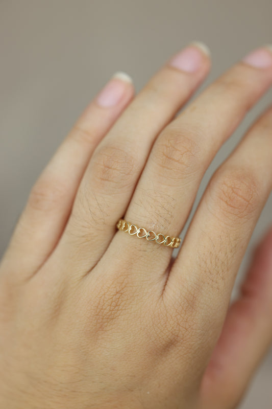 Anillo de corazones #P13