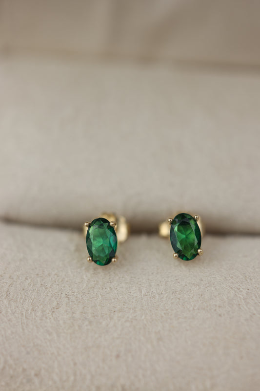 Aretes circón ovalado #518|#520