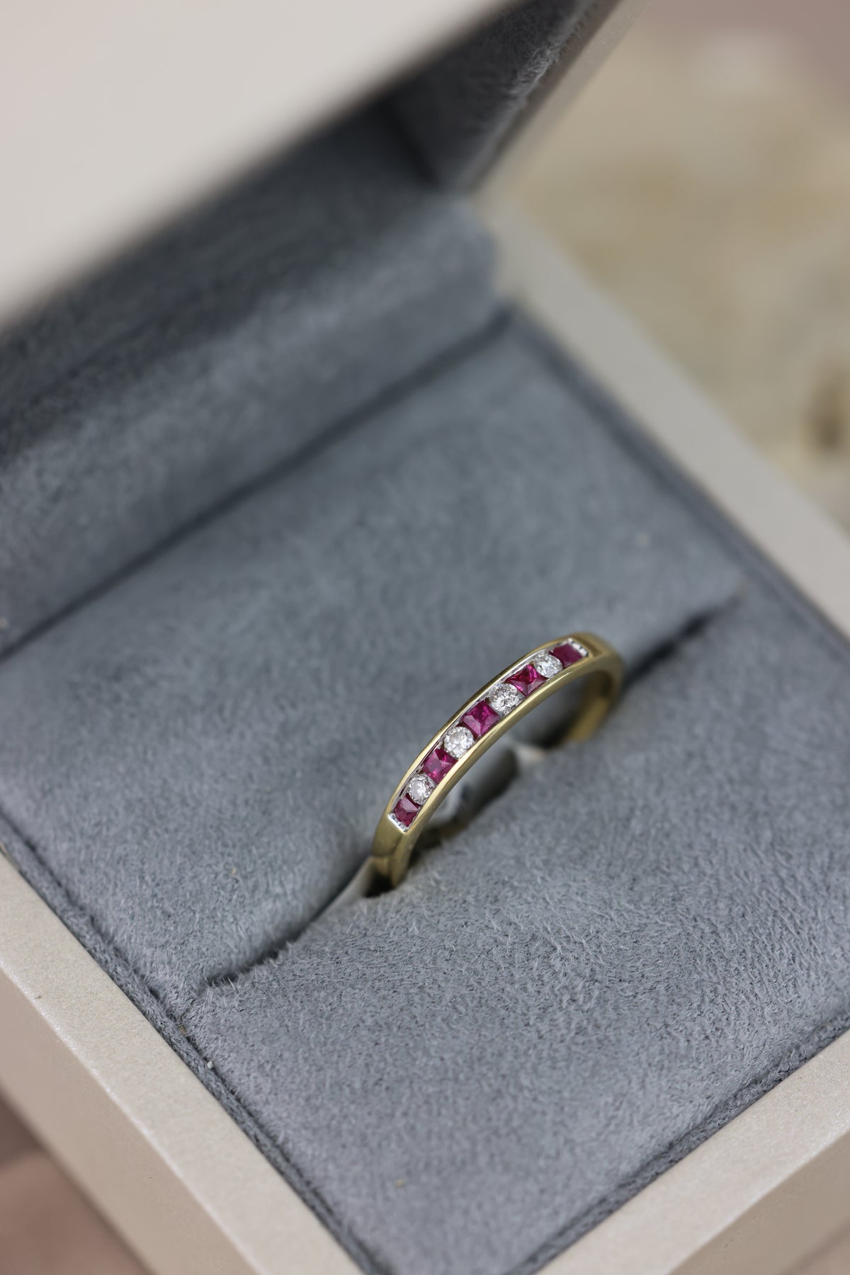 Diamond and ruby band