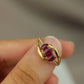 Oval-cut ruby ring